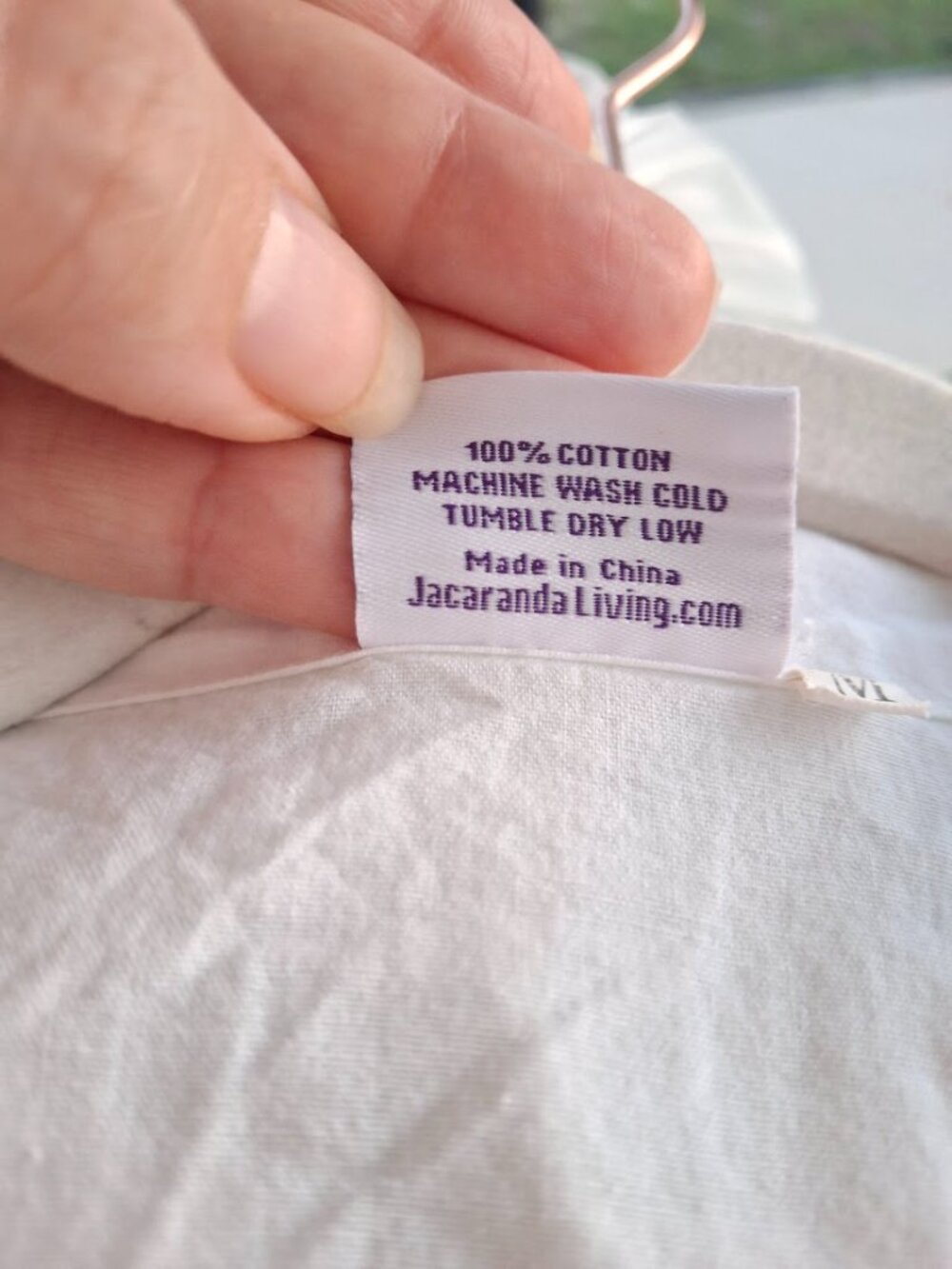 100% Cotton Ginny Nightshirt Tiffany Blue Piping Jacaranda Living Sleepwear M - Picture 7 of 7